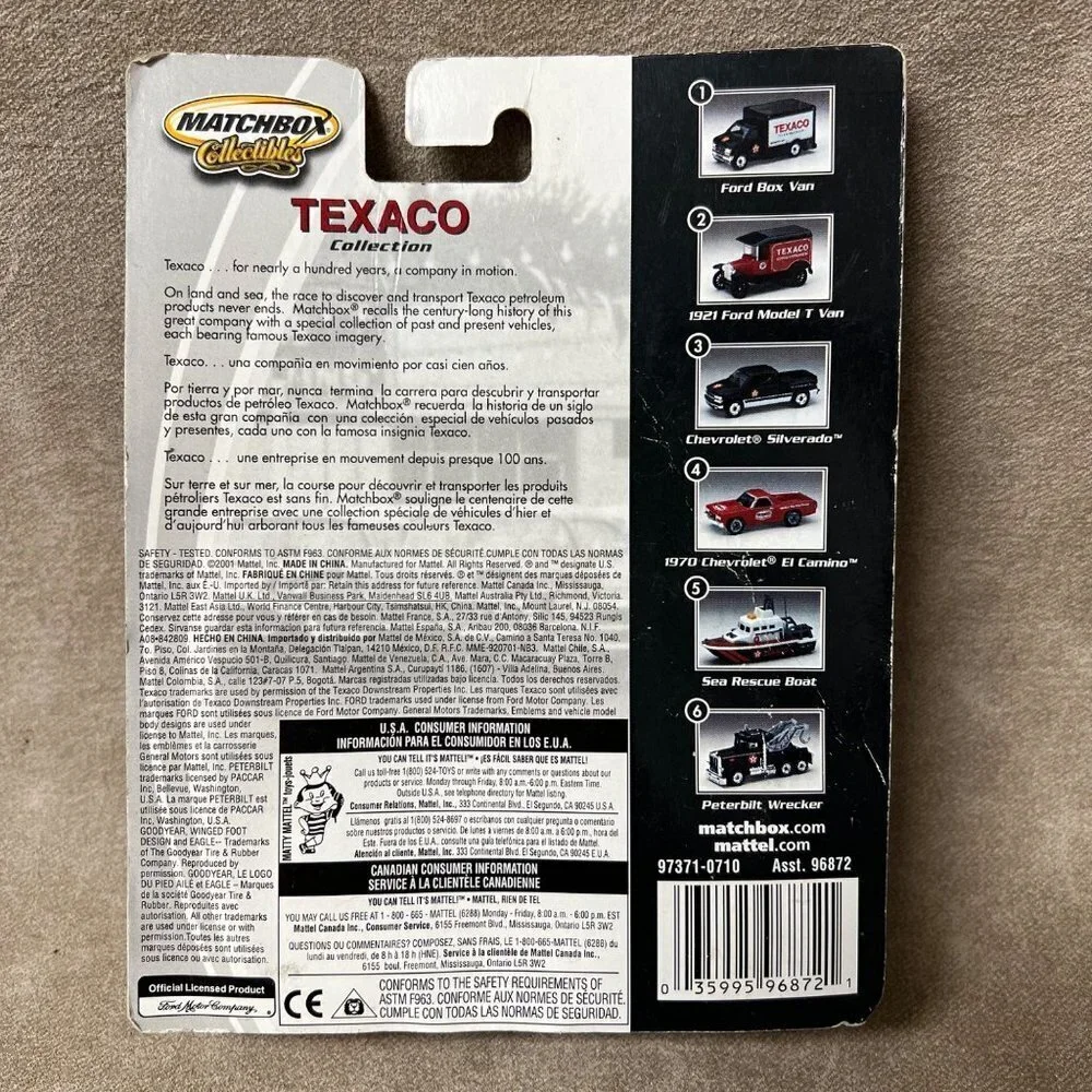 Matchbox  Texaco Collection 1921 Model T  Van
